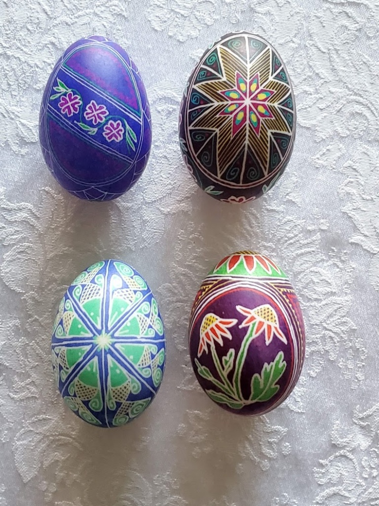 Duck Egg Pysanky: Tryzub factory